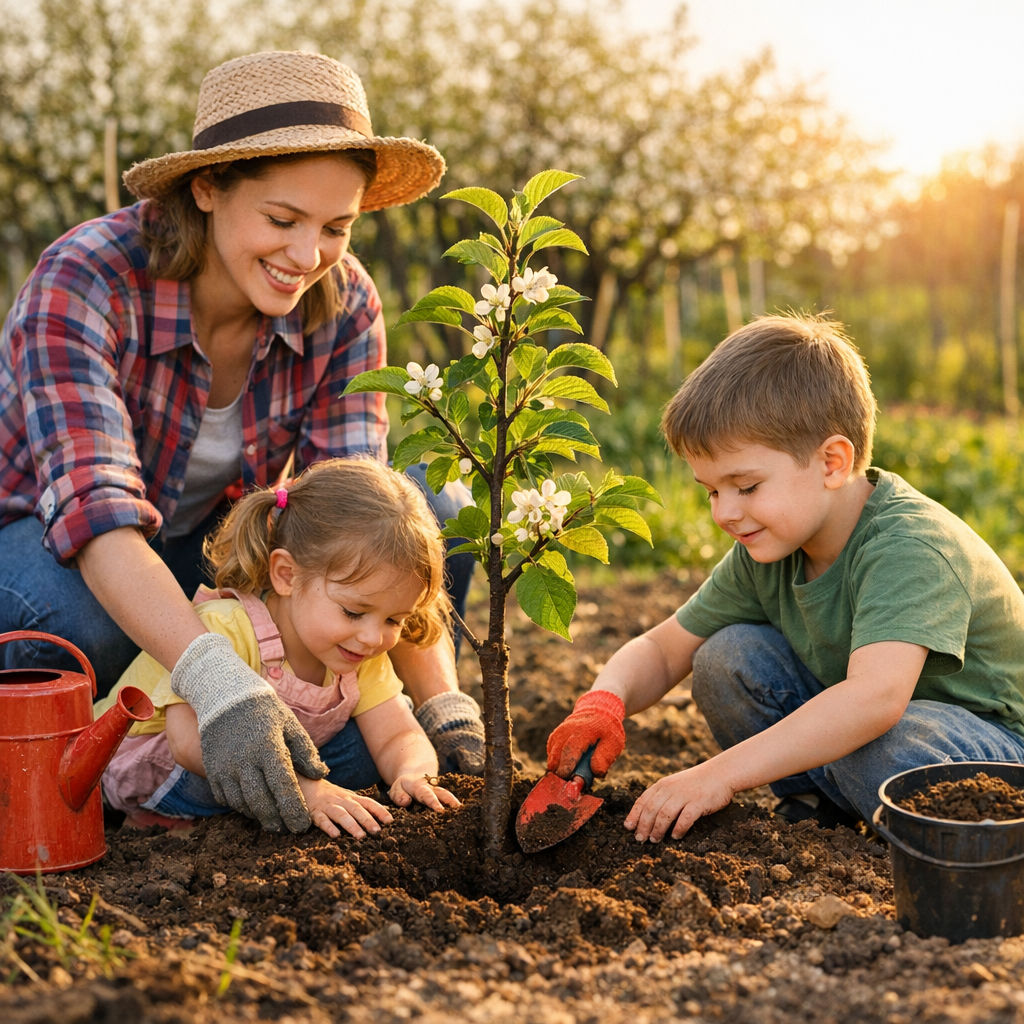 Családi faültetés